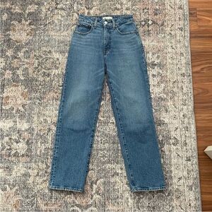 Madewell Curvy '90s Straight Crop Jean in Hazeldell Wash